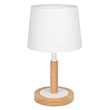 tomons Nachttischlampe Dimmbar aus Holz, Moderne Stil LED Tischlampe,...