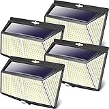 【4 Stücke】 Solarlampen für Außen mit Bewegungsmelder, LOTMOS...