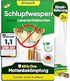 anwerk® Schlupfwespen gegen Lebensmittelmotten - 3 Karten à 1...